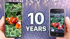 iPhone X vs First iPhone! 10 Year Comparison