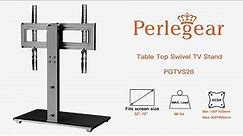 Step-By-Step Installation Guide for Perlegear PGTVS26 Universal TV Stand