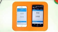 iPhone 6 vs LG G3 - Benchmark Speed Test