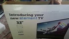 Element 32 inch walmart TV unboxing $100