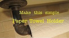 Paper Towel Holder Hack ● Using Plumbing Pipe ( actually works ! )