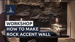 WORKSHOP: Rock made of concrete | Interior wall | DIY
