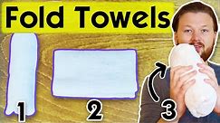 3 Clever Ways to Fold Towels (Fast and Space-Saving)