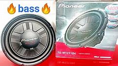 pioneer champion ts-w1211d4 12-inch dual voice coil subwoofer (black) unboxing and review | Pioneer