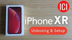 iPhone XR - Red Unboxing & Setup