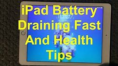 iPad Battery Health and Draining Fast Problem And Fix, How To Fix Battery Issues on iPhone or iPad