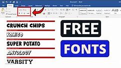 1500 Free Fonts || How to Download and Install Free Fonts