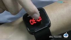 DX: MVP Series LED Red Backlight Touch Screen Wrist Watch