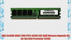 8GB [2x4GB] DDR2-800 (PC2-6400) ECC RAM Memory Upgrade Kit for the Dell Precision T3400
