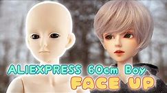 BJD hobby on a budget: Transforming a 60cm doll from Aliexpress