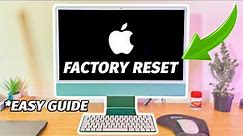 HOW TO FACTORY RESET AN APPLE IMAC IN 2023 | Easy Tutorial with Subtitles