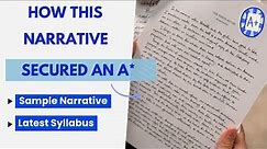 How This Narrative Writing Earned Top Marks | A* Sample | O Level English (1123)