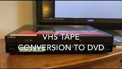 How to convert VHS video to DVD!
