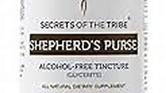 Secrets of the Tribe Shepherd's Purse Alcohol-Free Tincture Liquid Extract, Shepherd's Purse (Capsella Bursa-Pastoris) Dried Herb (2 fl oz)