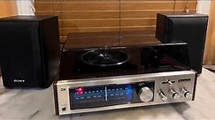Panasonic SE-2000 w/Serviced GARRARD CC10 Stacking Record Changer & SONY 2 WAY SPEAKERS