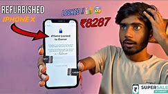 Unboxing iphone X ₹8287🤯लुक्ड लगा हुआ | grade E | Refurbished iphone | Cashify Supersale | Review