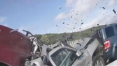 Dramatic car crash caught on camera