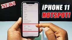 How to Turn On Hotspot on iPhone 11 | Fix! Hotspot Greyed Out Issue!