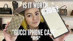 GUCCI MONOGRAMMED I PHONE HARD CASE REVIEW | IS IT WORTH £195 | LUXURY REVIEW