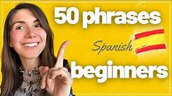 50 frases MUY importantes en ESPAÑOL para principiantes 🇪🇸