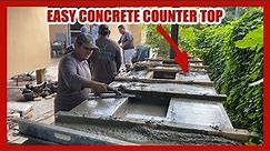 DIY CONCRETE COUNTERTOP | EASY