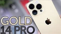 Gold iPhone 14 Pro Unboxing, First Impressions & Drop Test w/ CASETiFY Impact Case!