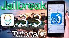 Jailbreak iOS 9.3.3 TUTORIAL! Pangu & Semi Untethered