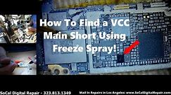 How To Find An iPhone VCC Main Short Using Freeze Spray!