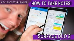 How to Note-take with Surface Duo 2 & Product Review