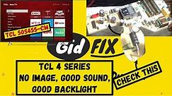 Easy Fix TCL TV No Display or Black Screen with Sound. TCL 4 Series 50S455. Power Supply Diode Issue