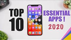 Top 10 Essential iPhone Apps 2020 !