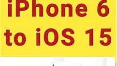 how to update iphone 6 to iOS 15 | how to upgrade iphone 6 to iOS 15 #viralshorts