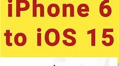 how to update iphone 6 to iOS 15 | how to upgrade iphone 6 to iOS 15 #viralshorts