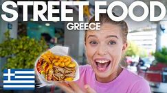 Eating GREEK STREET FOOD for 24 HOURS 😍🇬🇷