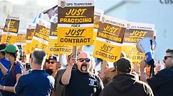 Unions rally for looming UPS worker strike