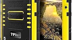 Beasyjoy iPhone 7 Plus Case iPhone 8 Plus Metal Case, Waterproof Heavy Duty Case with Screen Protector, Full Body Protective Durable Shockproof Tough Rugged Military Grade Defender Case, Yellow