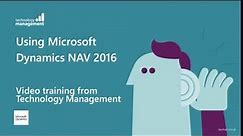 Dynamics NAV 2016: Video Training Series