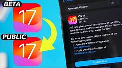 How to UPDATE from iOS 17 Beta to iOS 17 FINAL !