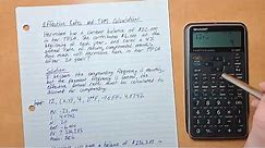Using Effective Rates In TVM Calculations // SHARP EL-738XT Financial Calculator