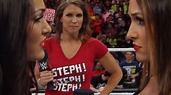 Nikki Bella SLAPS Brie Bella: Raw, 8/18/14