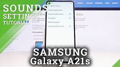 How to Enable Touch Sounds in Samsung Galaxy A21s - Customize Sound Settings