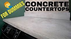 DIY Concrete Countertops For DUMMIES