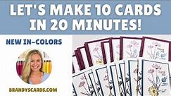 Easy Card Making | One Card in 5 Minutes or 10 in 20 Minutes