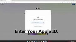 How To Login Apple Credit Card Account? Sign In Tutorial Step By Step Process
