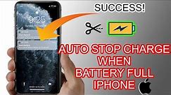 How to Stop Charging iPhone When Battery Full - Auto Disconnect Charge