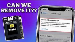 How to remove “Important Battery Message” on any iPhone instantly | OSS Team W09 Pro