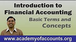 #1 Basic Introduction of Financial Accounting