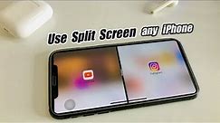 How to MultiTask on any iPhone || How to turn On Split Screen in any iPhone