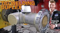 TIG Welding 10” Duplex Stainless Steel Pipe and Flange