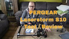 PERGEAR Laserstorm S10 Diodenlaser - Test, Review, Lightburn (mit Eye Protection, Laser engraver)